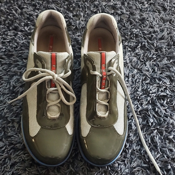 royal blue prada sneakers